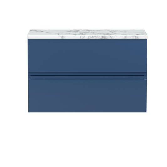 Hudson Reed 800mm Wall Hung 2-Drawer Unit & Laminate Worktop