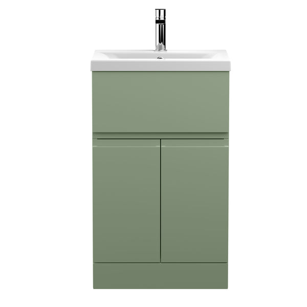 Hudson Reed 500mm Floor Standing 2 Door/Drawer Unit & Basin 1
