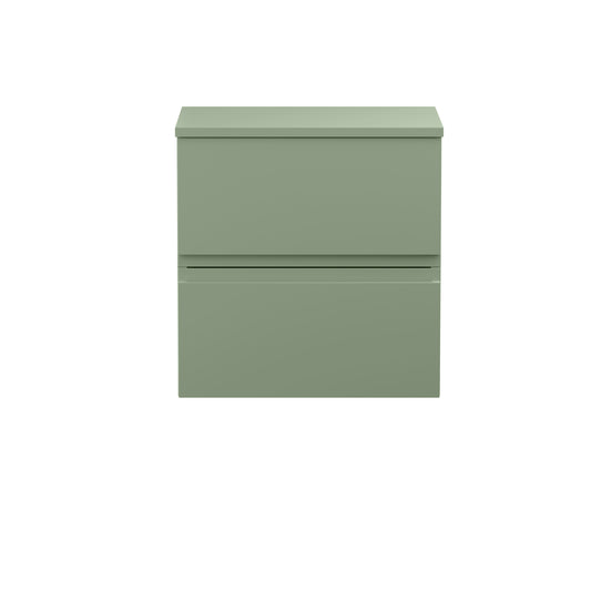 Hudson Reed 500mm Wall Hung 2 Drawer Unit & Worktop