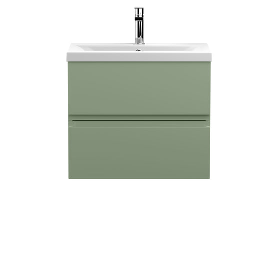 Hudson Reed 600mm Wall Hung 2 Drawer Unit & Basin 1