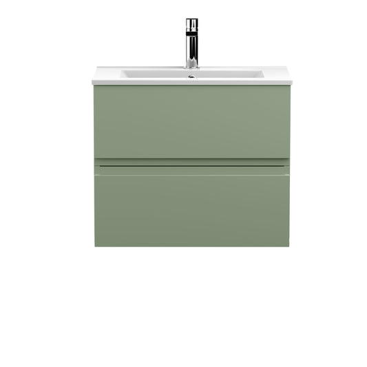 Hudson Reed 600mm Wall Hung 2 Drawer Unit & Basin 2