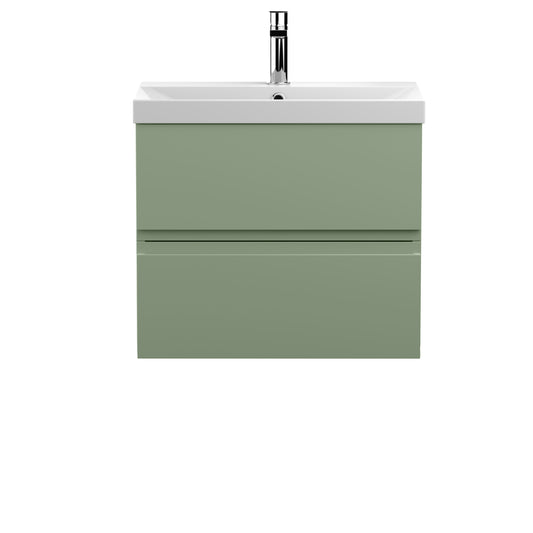 Hudson Reed 600mm Wall Hung 2 Drawer Unit & Basin 3