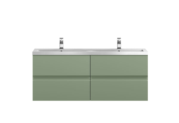 Hudson Reed 1200 Wall Hung 4 Drawer Vanity & Double Basin