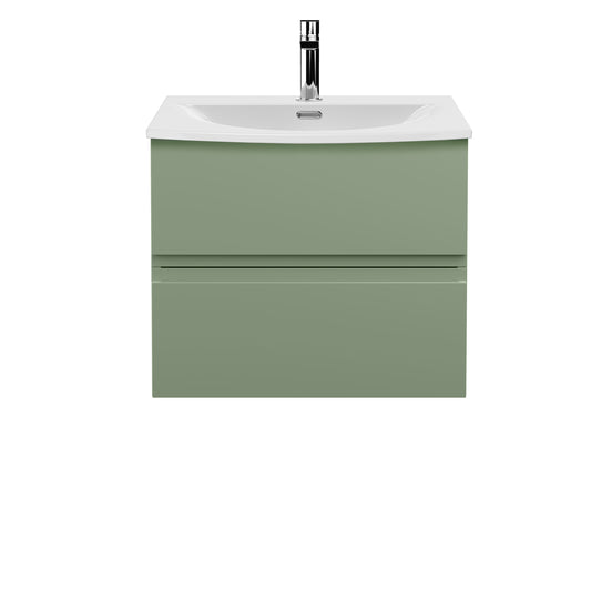 Hudson Reed 600mm Wall Hung 2 Drawer Unit & Basin 4