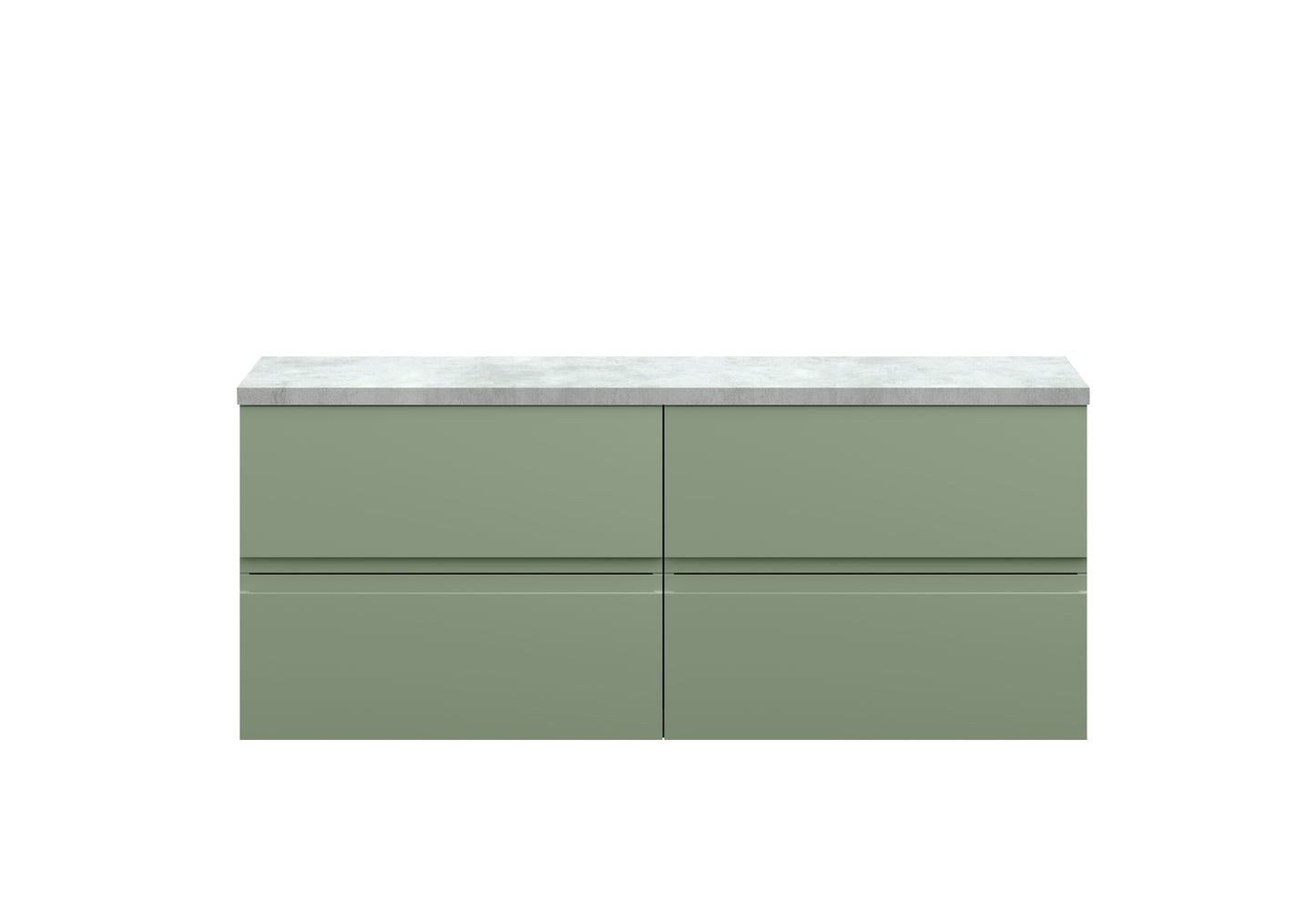 Hudson Reed 1200mm Wall Hung 4-Drawer Unit & Laminate Worktop