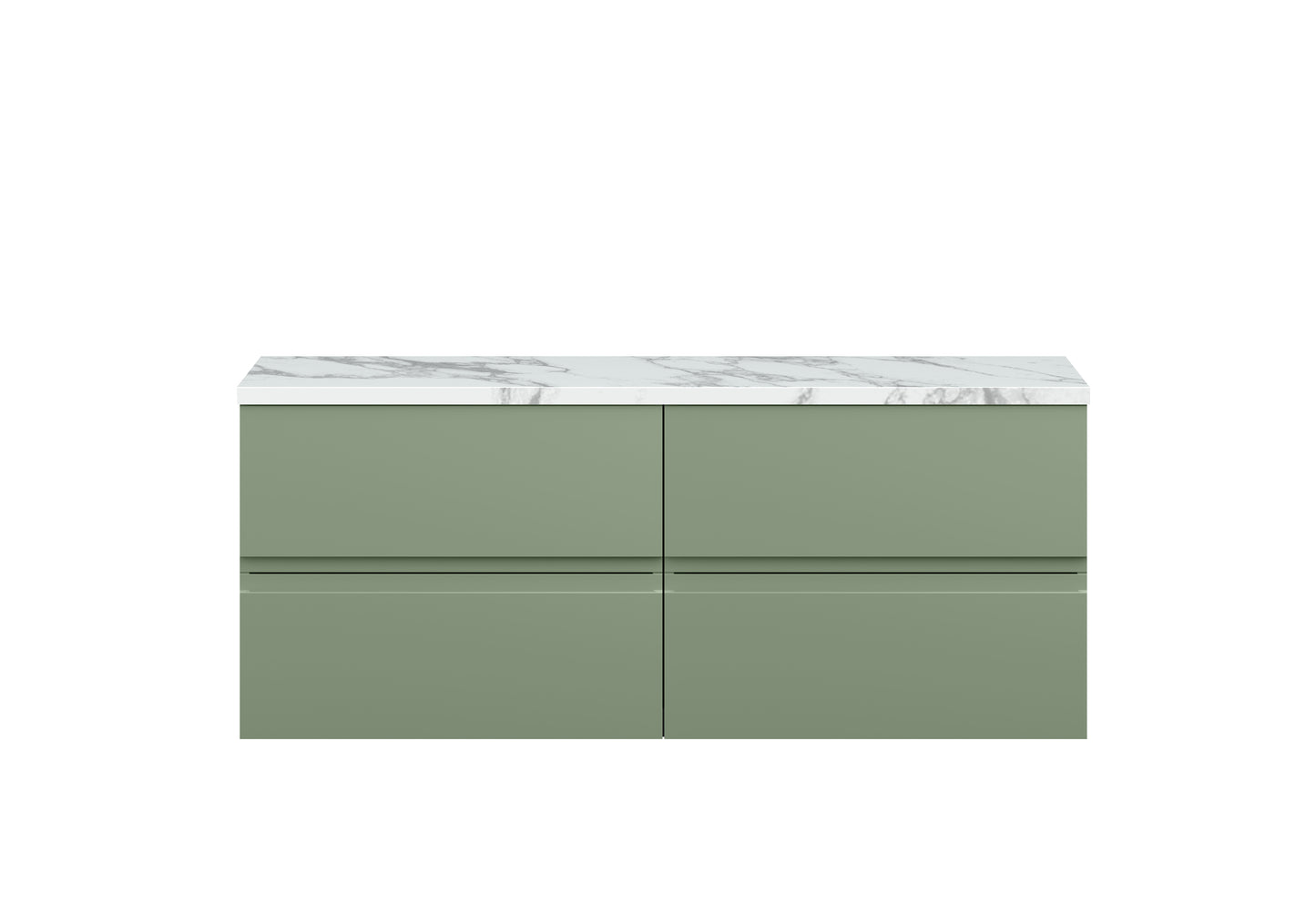 Hudson Reed 1200mm Wall Hung 4-Drawer Unit & Laminate Worktop