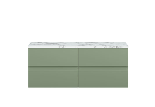 Hudson Reed 1200mm Wall Hung 4-Drawer Unit & Laminate Worktop