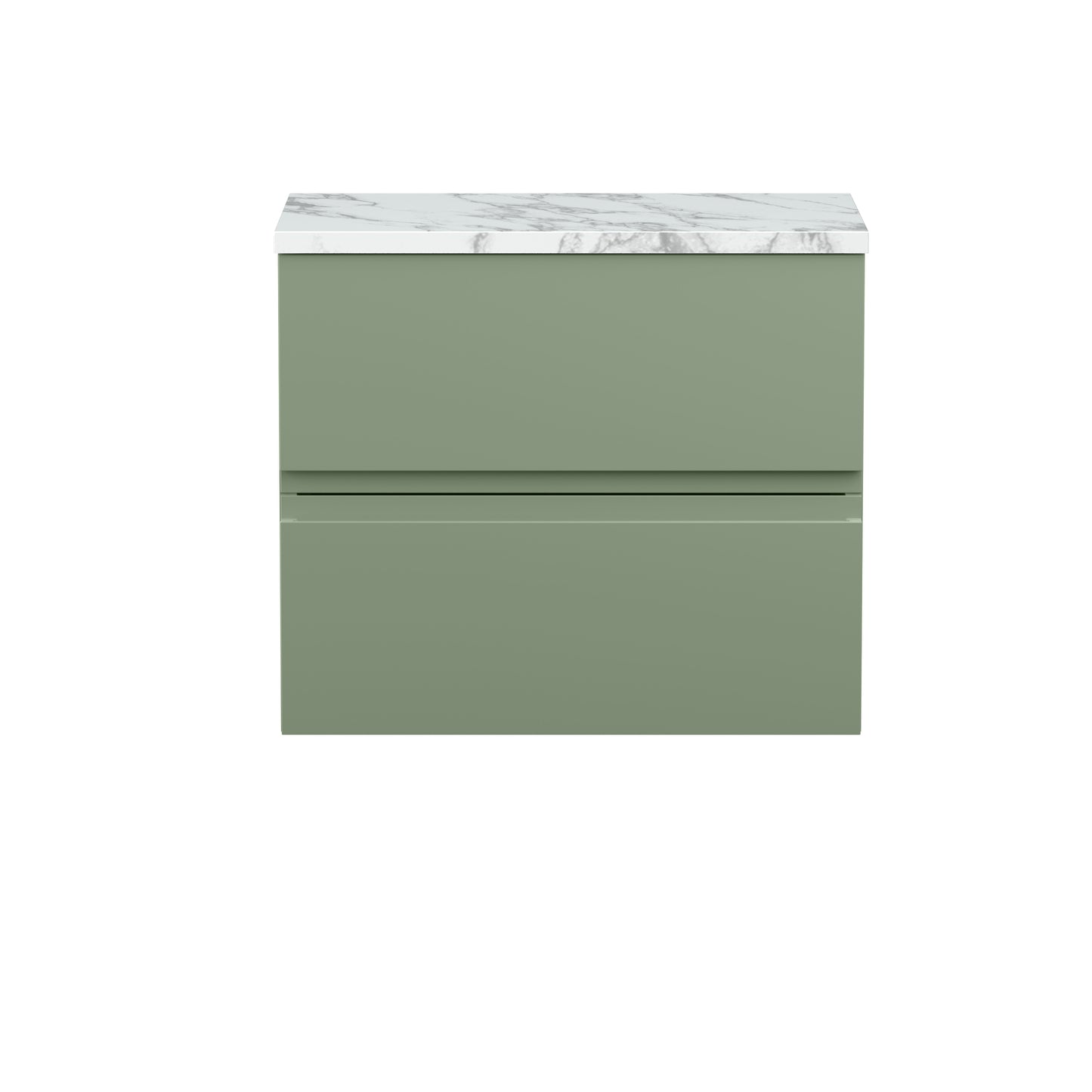 Hudson Reed 600mm Wall Hung 2-Drawer Unit & Laminate Worktop