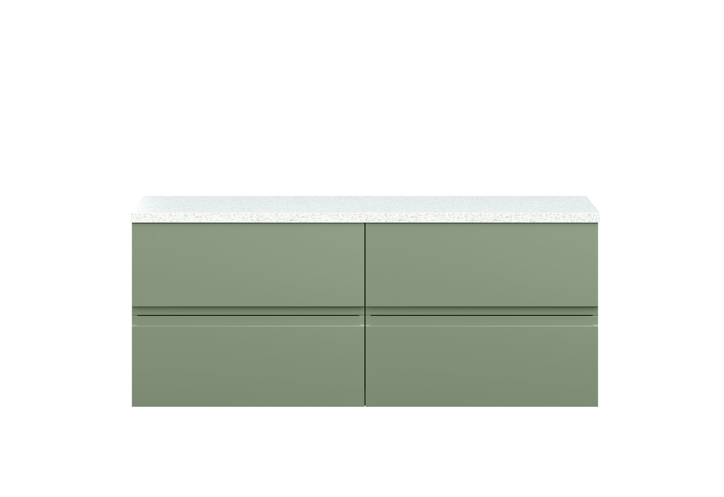 Hudson Reed 1200mm Wall Hung 4-Drawer Unit & Laminate Worktop