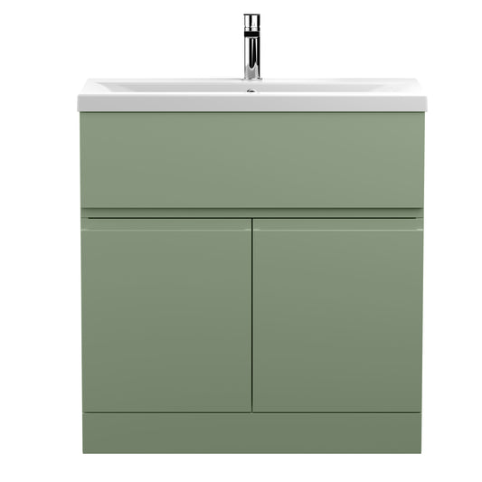 Hudson Reed 800mm Floor Standing 2 Door/Drawer Unit & Basin 1