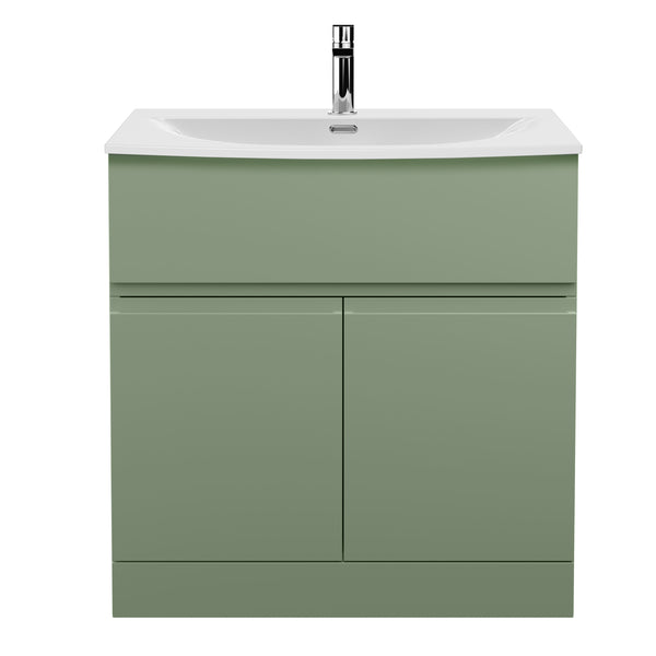Hudson Reed 800mm Floor Standing 2 Door/Drawer Unit & Basin 4