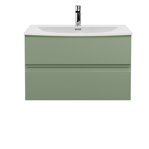 Hudson Reed 800mm Wall Hung 2 Drawer Unit & Basin 4