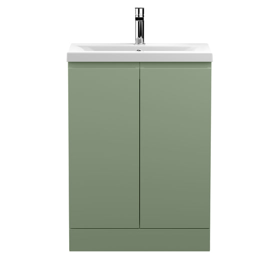 Hudson Reed 600mm Floor Standing 2 Door Unit & Basin 1
