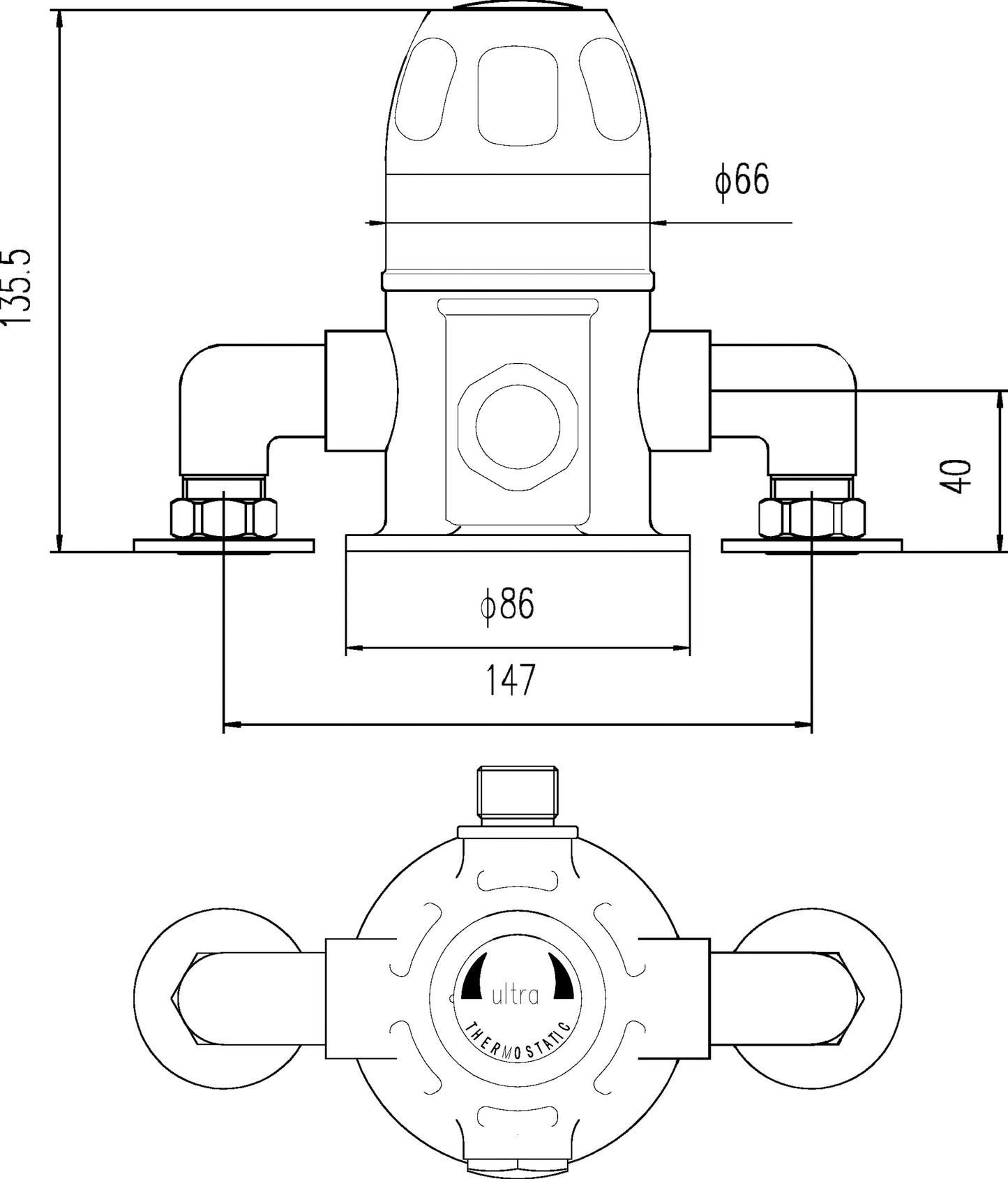 NUIE Exposed Sequential Shower Valve