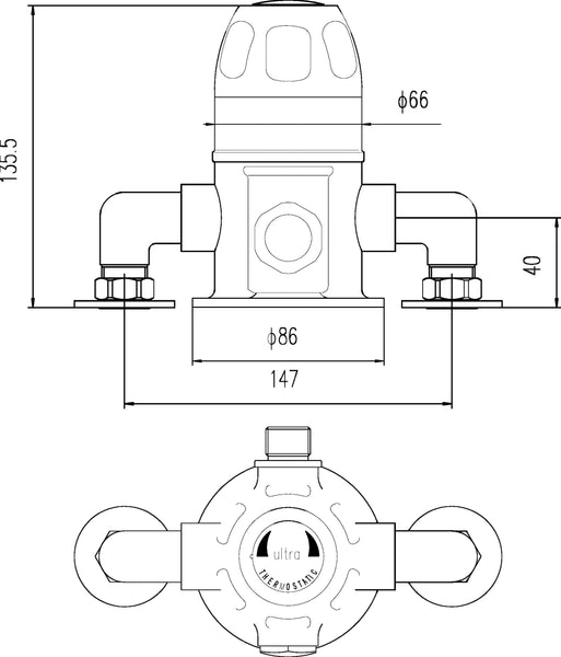 NUIE Exposed Sequential Shower Valve