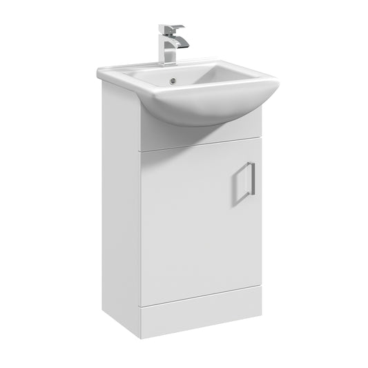 NUIE 450mm Floor Standing Cabinet & Square Basin