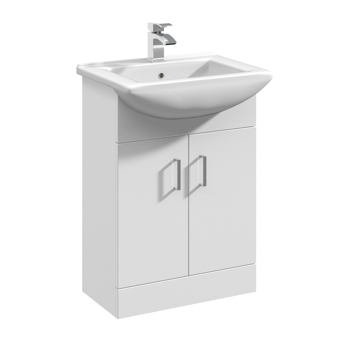 NUIE 550mm Floor Standing Cabinet & Square Basin
