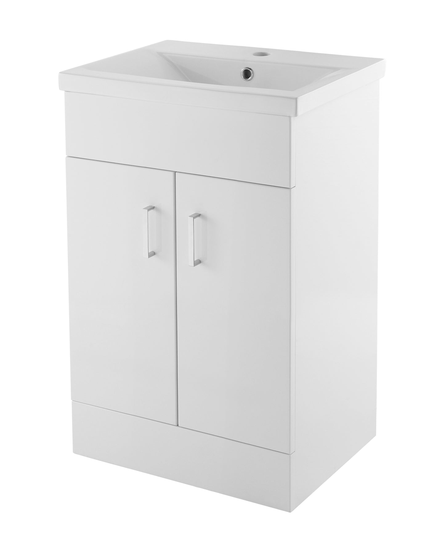 NUIE 500mm Floor Standing Cabinet & Mid-Edge Basin