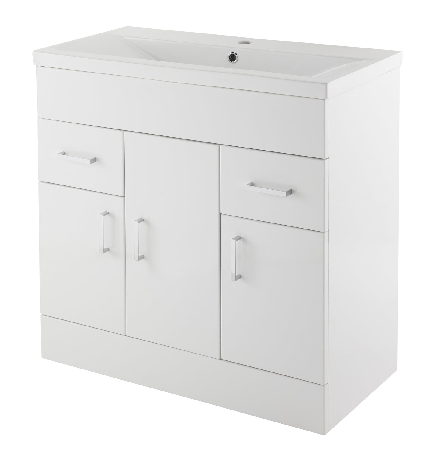 NUIE 800mm Floor Standing Cabinet & Minimalist Basin
