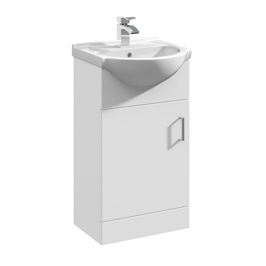 NUIE 450mm Floor Standing Cabinet & Round Basin