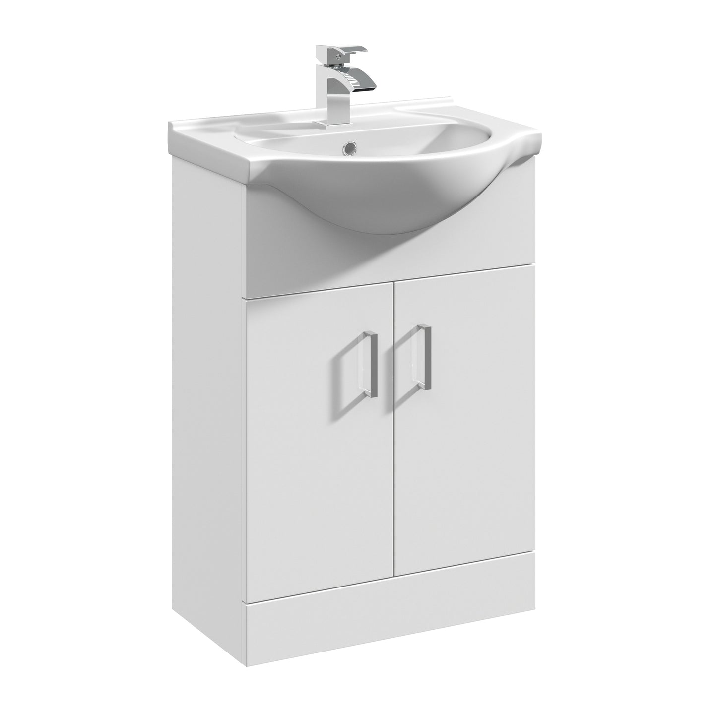 NUIE 550mm Floor Standing Cabinet & Round Basin