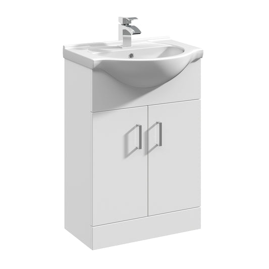NUIE 550mm Floor Standing Cabinet & Round Basin