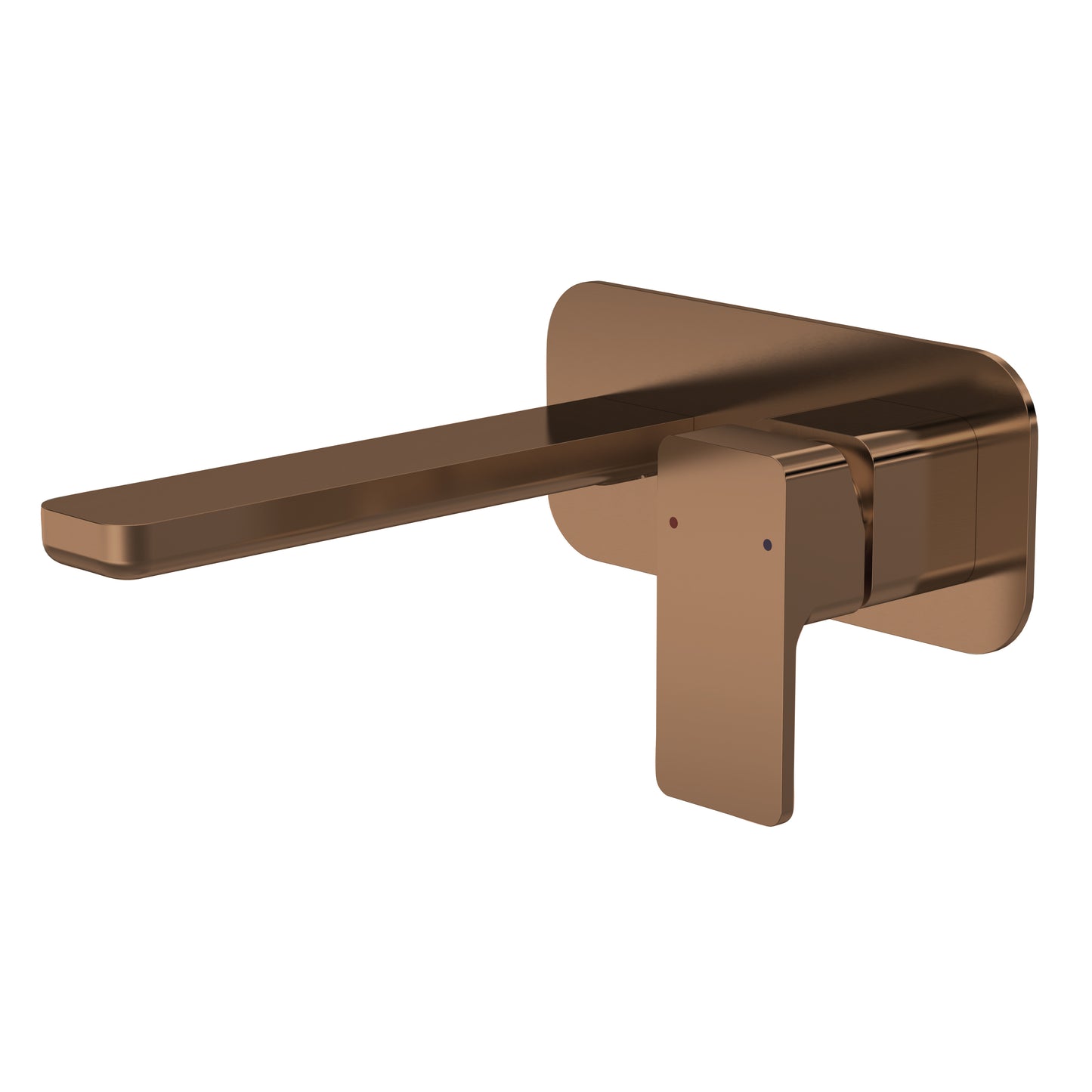 NUIE Wall Mounted 2 Tap Hole Basin Mixer With Plate