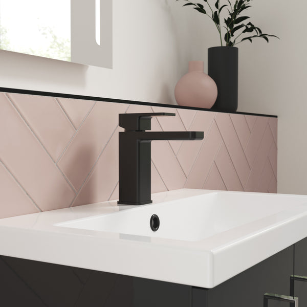 NUIE Mono Basin Mixer With Push Button Waste