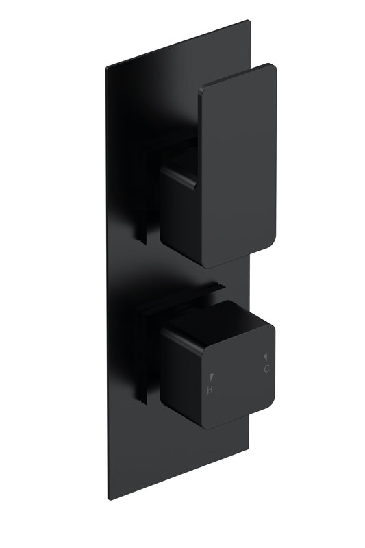 NUIE Twin Thermostatic Valve With Diverter