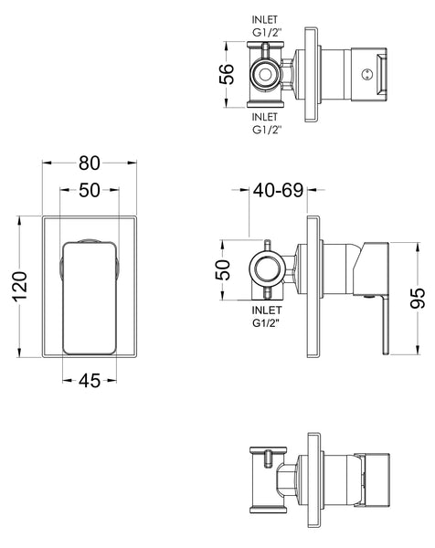 NUIE Manual Shower Valve