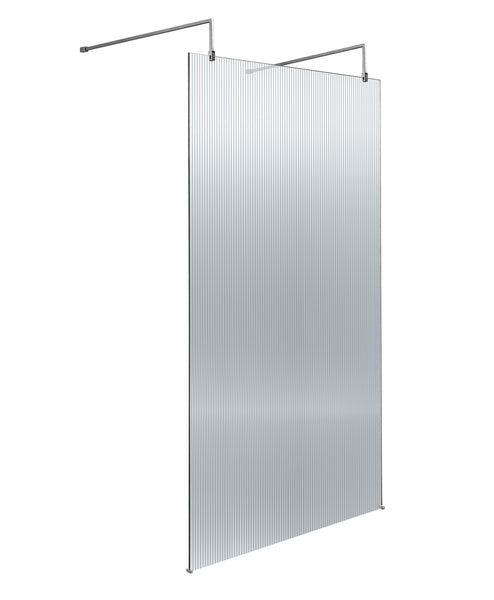 Hudson Reed 1000mm Fluted Wetroom Scren with Arms & Feet