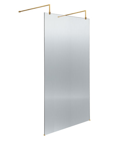Hudson Reed 1000mm Fluted Wetroom Scren with Arms & Feet