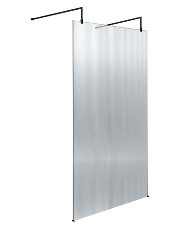 Hudson Reed 1000mm Fluted Wetroom Scren with Arms & Feet