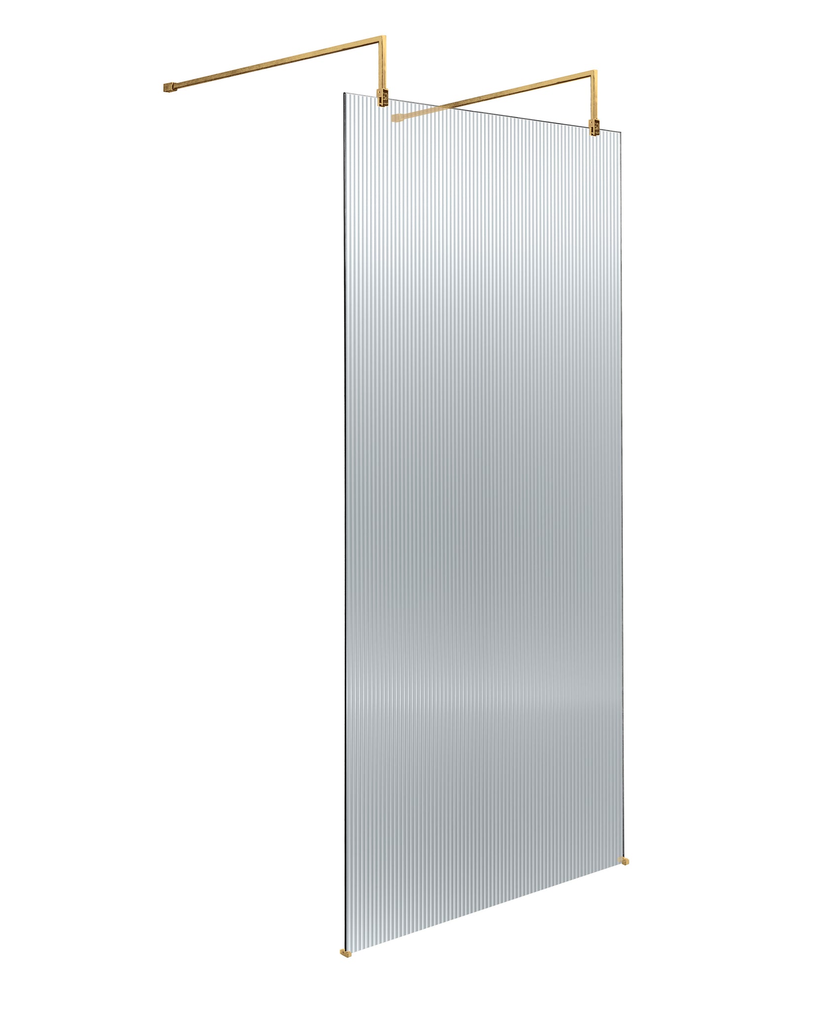 Hudson Reed 900mm Fluted Wetroom Scren with Arms & Feet