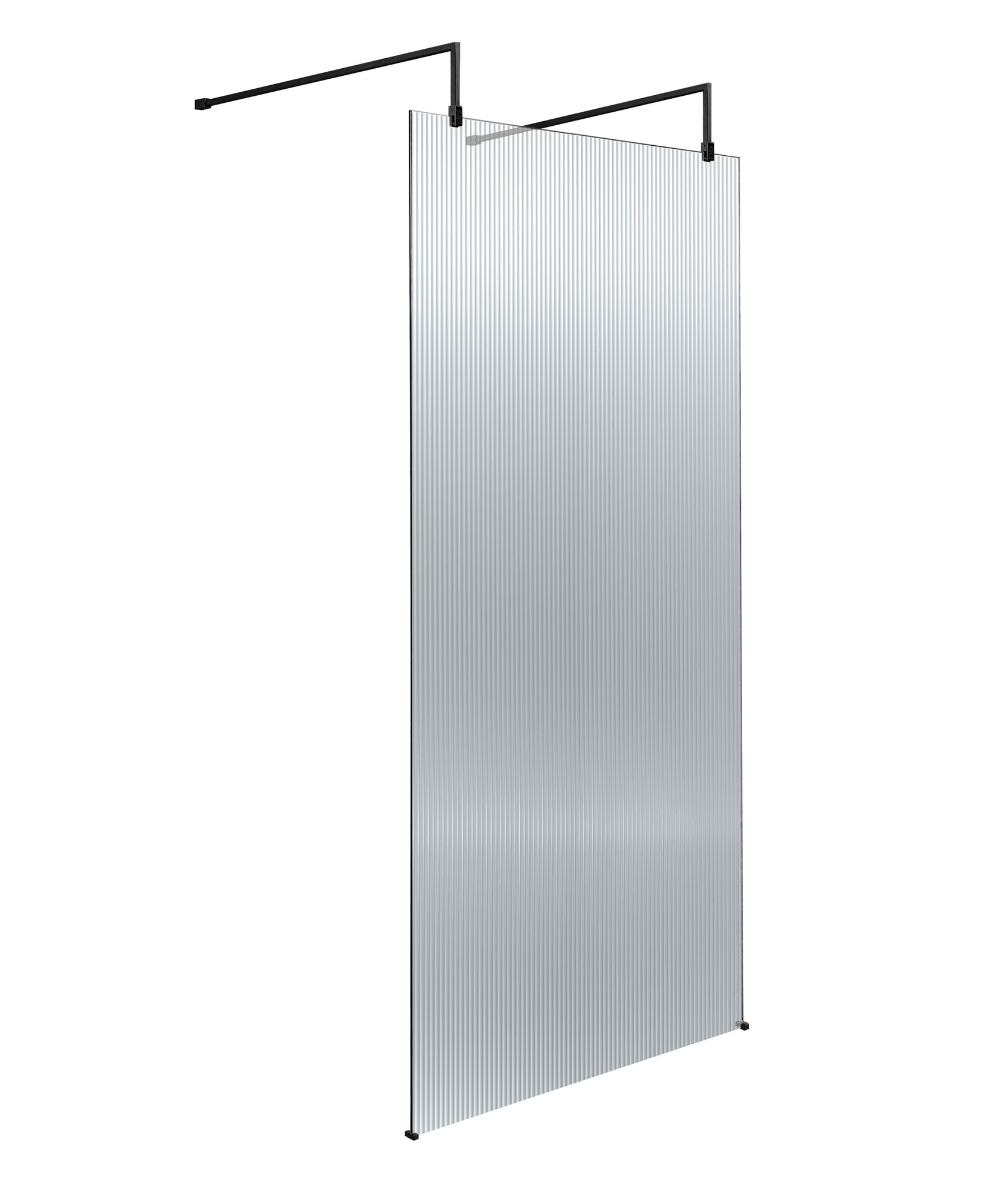 Hudson Reed 900mm Fluted Wetroom Scren with Arms & Feet