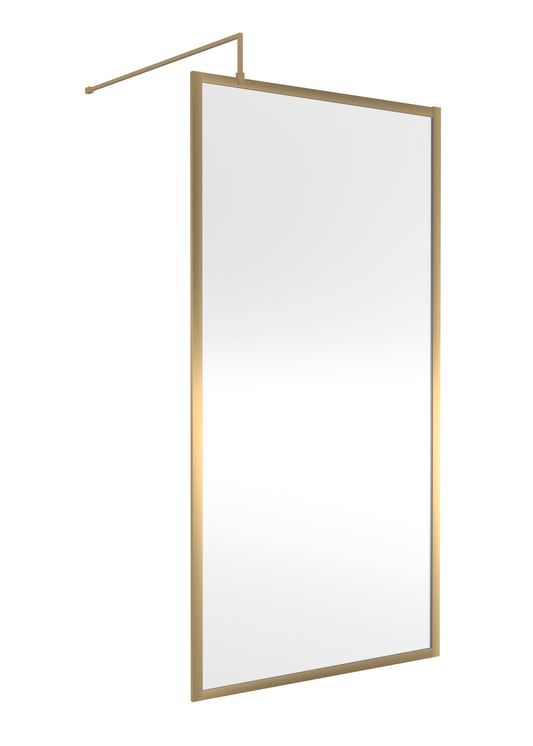 NUIE Full Outer Frame Wetroom Screen 1850x1000x8mm