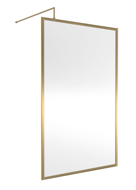 NUIE Full Outer Frame Wetroom Screen 1850x1200x8mm
