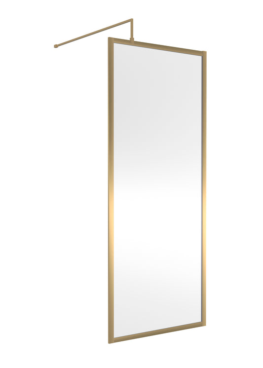 NUIE Full Outer Frame Wetroom Screen 1850x800x8mm