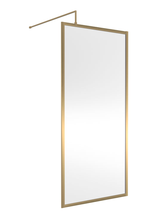 NUIE Full Outer Frame Wetroom Screen 1850x900x8mm