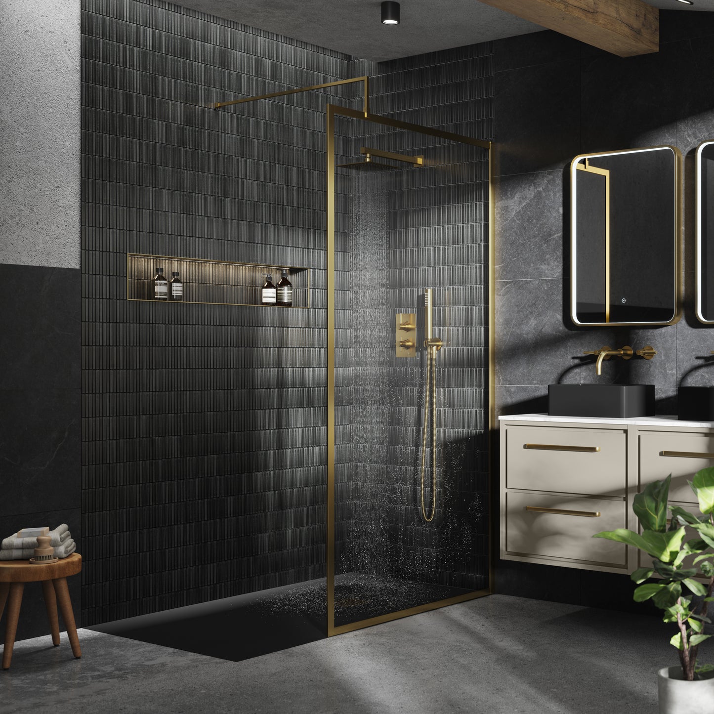 Hudson Reed Full Outer Frame Wetroom Screen 1950x800x8mm