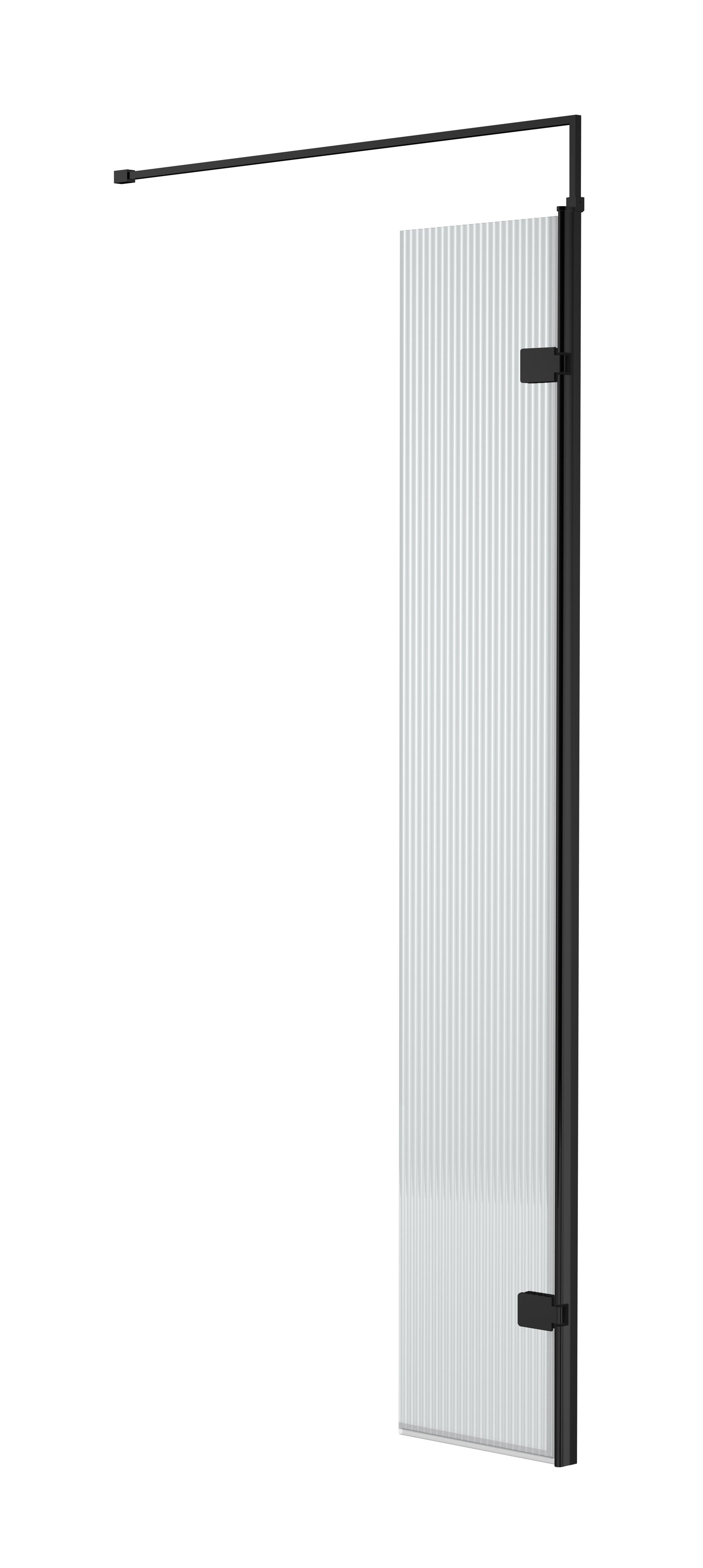 NUIE 300mm Fluted Hinged Screen with Support Bar