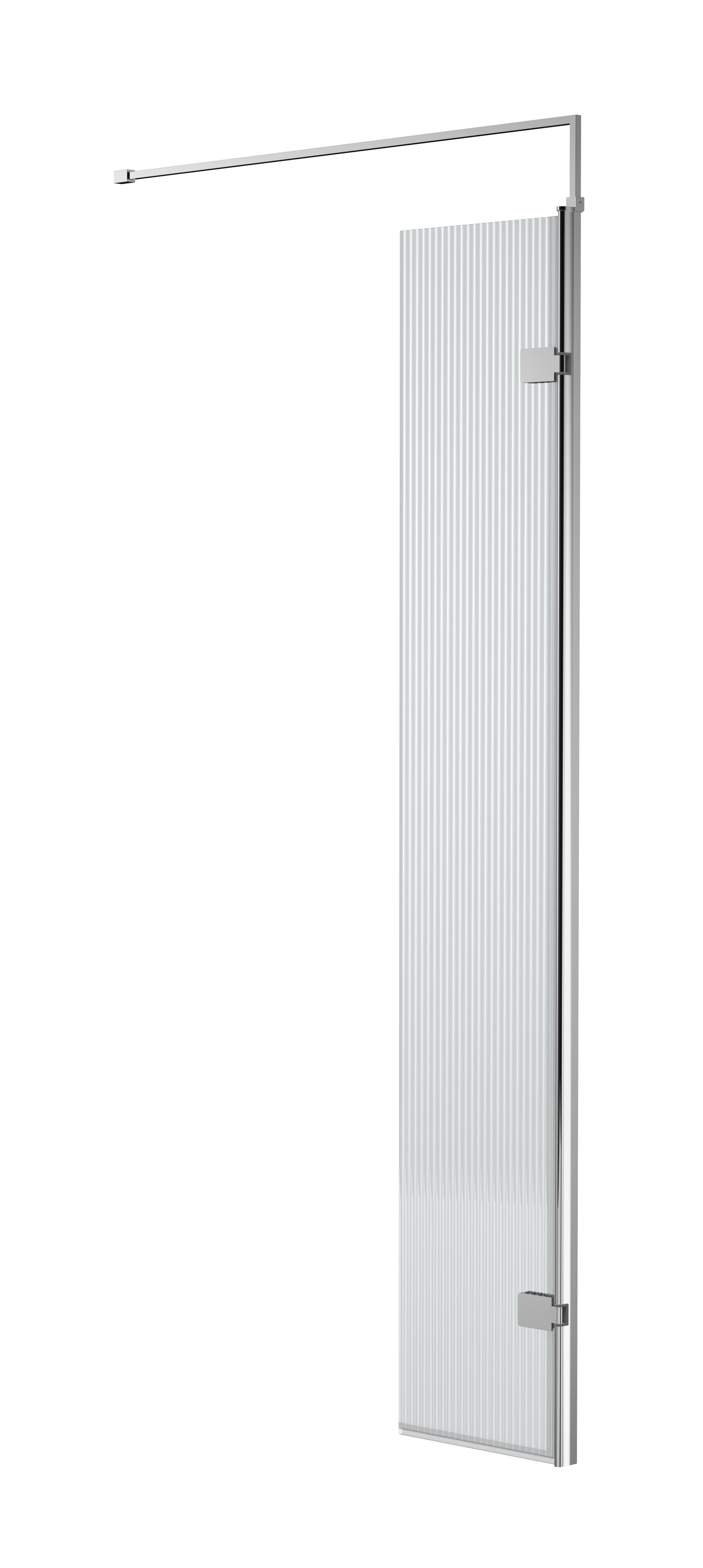 NUIE 300mm Fluted Hinged Screen with Support Bar