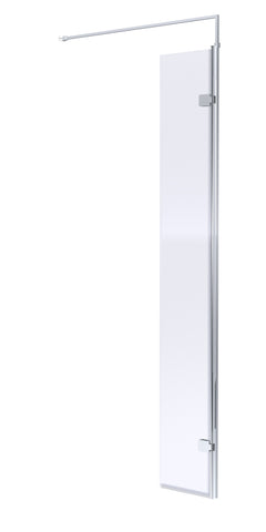 Hudson Reed Chrome Wetroom Swing Screen 300 x 1950mm
