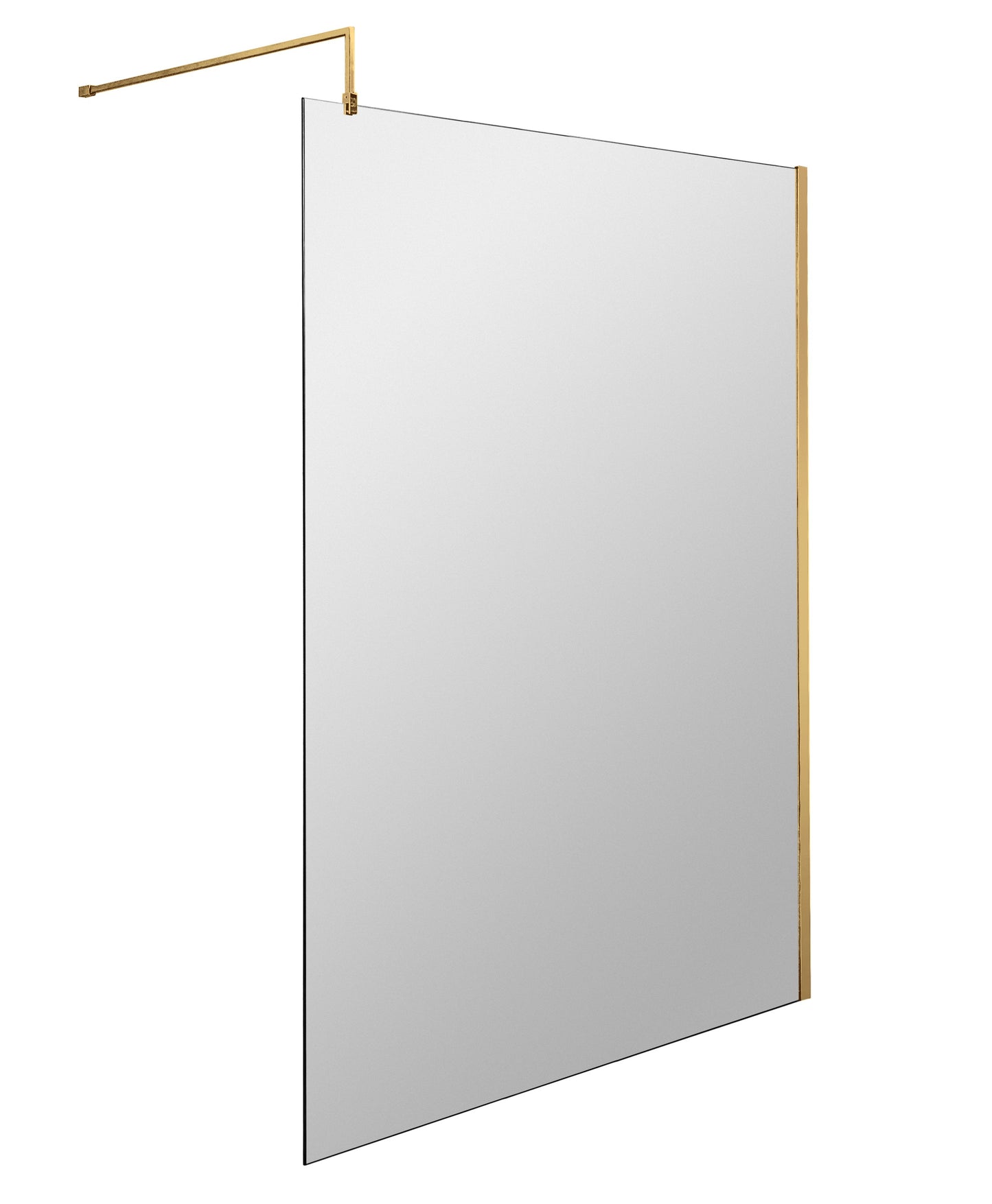 Hudson Reed 1200mm Wetroom Screen With Brass Support Bar