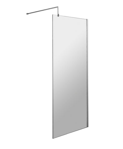 NUIE 800mm Wetroom Screen & Support Bar