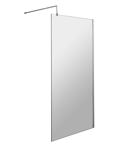 NUIE 900mm Wetroom Screen & Support Bar