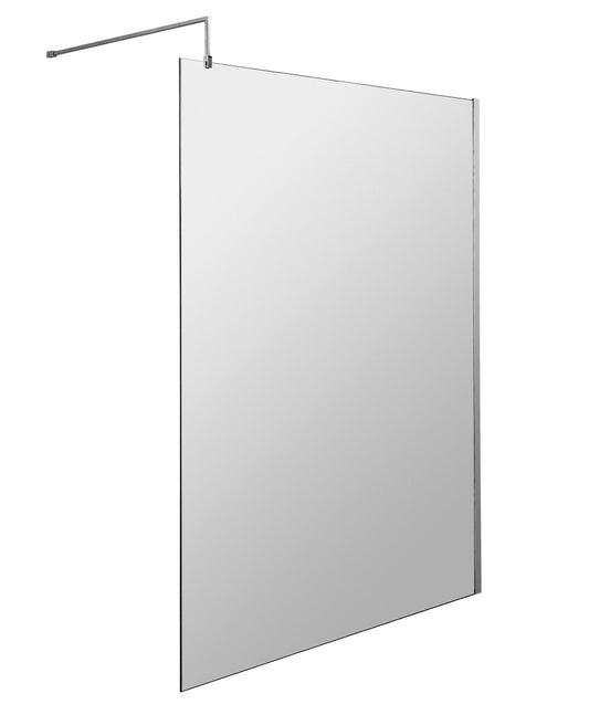 NUIE 1400mm Wetroom Screen & Support Bar