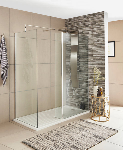 NUIE Wetroom Return Screen 215 x 1850mm
