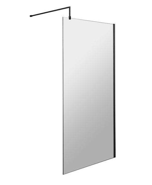 NUIE 1100mm Wetroom Screen With Support Bar