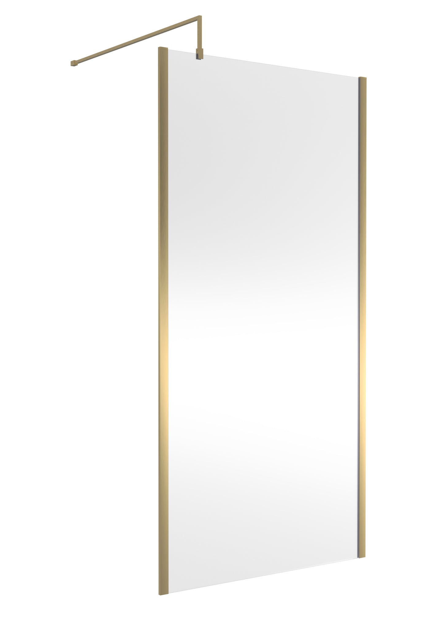 NUIE 1000mm Outer Framed Wetroom Screen with Support Bar